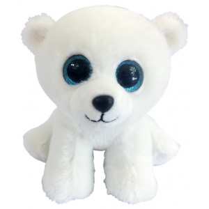 Мягкая игрушка Abtoys Медведь белый полярный, 15 см