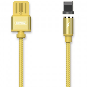 Кабель магнитный Remax Gravity Magnet Cable USB-Lightning 1м RC-095i Золотистый