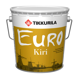 Лак паркетный для пола Tikkurila Euro Kiri алкидно-уретановый полуматовый 2,7 л
