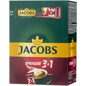 Кофе растворимый Jacobs 3 в 1 Крепкий, 24*12 г