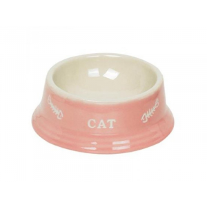 Одинарная миска для кошек Nobby керамика розовый