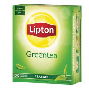Чай Lipton Clear Green, зеленый, 100 пакетиков с ярлычками по 1,3 г, 65415224
