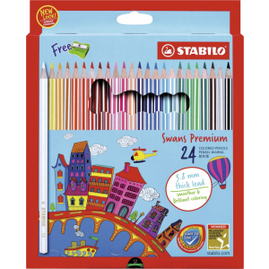 Набор цветных карандашей "Stabilo Swans", 24 цвета
