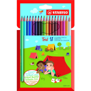 STABILO Набор цветных карандашей Trio, 18 цветов