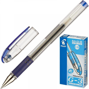 Ручка гелевая Pilot G-3 BLN-G3-38, синяя, 0,38 мм, 1 шт