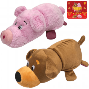 Мягкая игрушка-вывернушка 1toy Собака-Свинья 35 см