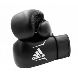Боксерские перчатки Adidas Speed 175 белые/черные, 10 унций