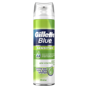 Гель для бритья Gillette (Жиллет) Blue. Sensitive