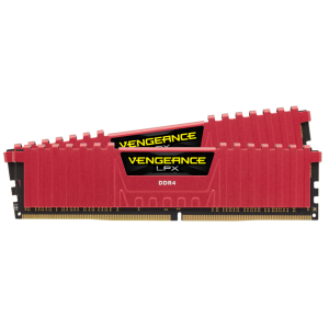 Модуль памяти Corsair Vengeance Red DDR4 DIMM 3200MHz PC4-25600 CL16 16Gb KIT 2x8Gb CMK16GX4M2B3200C16R