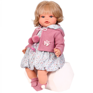 Antonio Juan Munecas Кукла "Изабелла", в темно-розовом 42 см