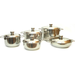 Набор посуды для готовки Amet Амет 1С895 (10 предметов) нержавеющая сталь