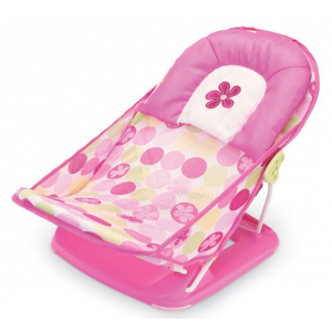 Лежак с подголовником для купания Summer Infant Deluxe Baby Bather, розовый
