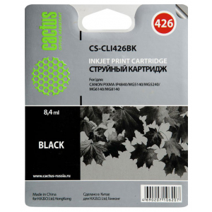 Картридж для струйного принтера Cactus CS-CLI426BK черный