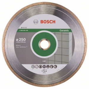 Диск отрезной алмазный Bosch Stf Ceramic250-30/25,4 2608602539