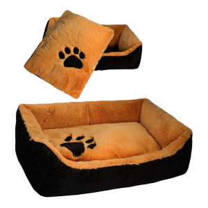 Лежанка для кошек и собак Дарэлл 41x57x17см оранжевый