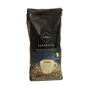Кофе Rioba espresso жареный в зернах декофеинизированный