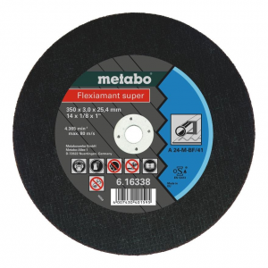 Диск отрезной абразивный Metabo 616338000 по металлу 350мм