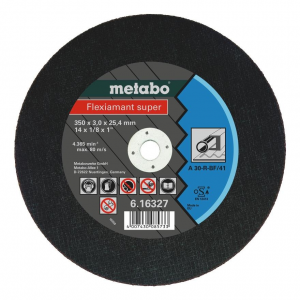 Диск отрезной абразивный по металлу для УШМ metabo 616327000