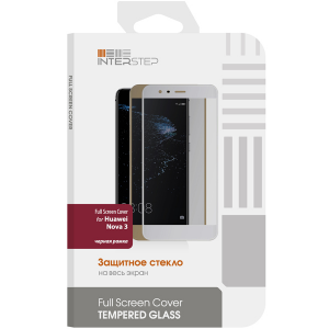 Защитное стекло InterStep для Huawei Nova 3 Black