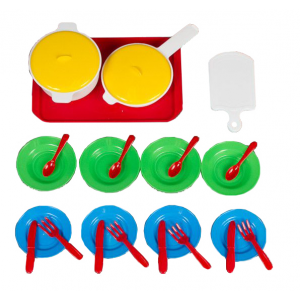 Набор посуды игрушечный Бытпласт кухонный 26 предметов