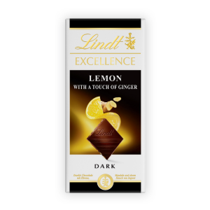 Шоколад Lindt экселленс лимон и имбирь темный