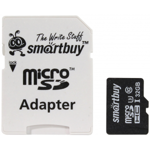 Карта памяти SmartBuy Professional microSDHC Class 10 UHS-I U3 32GB SB32GBSDCL10U3-01