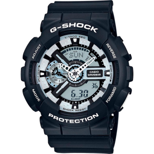 Японские наручные часы Casio G-Shock GA-110BW-1A с хронографом