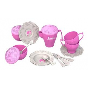 Набор НОРДПЛАСТ чайной посудки Barbie, в пакете 18 предметов