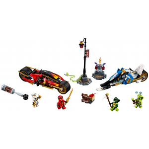 Конструктор Lego Ninjago 70667 Мотоцикл-клинок Кая и снегоход Зейна