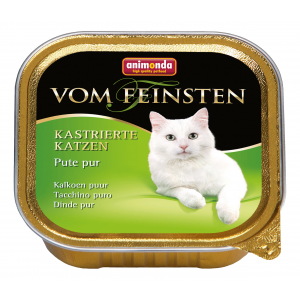Консервы для кошек Animonda Vom Feinsten Kastrierte Katzen, с отборной индейкой, 100г