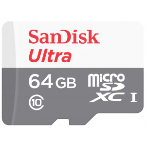 Карта памяти Sandisk 64GB microSDXC Class 10 Ultra Android UHS-I (SDSQUNB-064G-GN3MN)