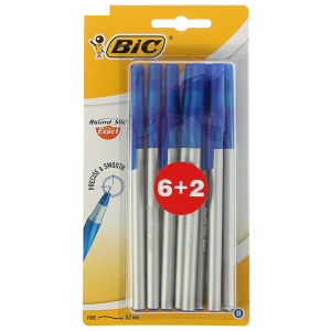 BIC Ручка шариковая "Round Stic", синяя, 1 мм