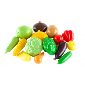 Набор овощей игрушечный Пластмастер Большой набор овощей