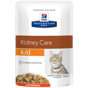 Влажный корм для кошек Hill's Prescription Diet k/d Kidney Care, курица, 85г