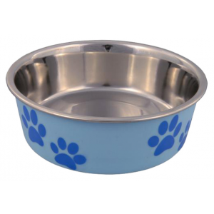Одинарная миска для собак TRIXIE, сталь, красный, голубой, коричневый, 1.4 л