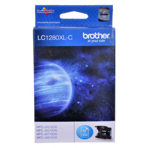 Картридж для струйного принтера Brother LC-1280XL-C, голубой, оригинал
