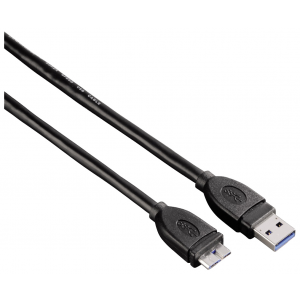 Кабель USB 3.0 A (m) USB micro B (m) 1.8 м (Hama H-54507), переходник