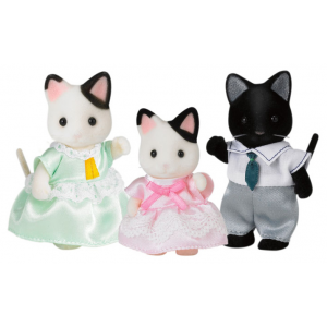 Набор Sylvanian Families, Семья Чёрно-белых котов