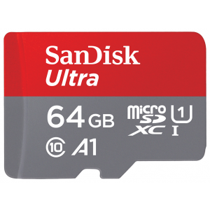 Карта памяти SanDisk microSDXC 64Gb Class 10 Ultra Android UHS-I (SDSQUAR-064G-GN6MA)
