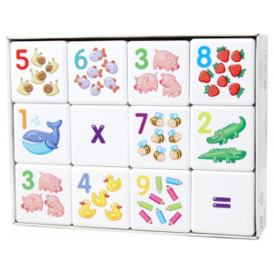 Детские кубики "Кубики для умников" Арифметика, 12 шт. Десятое Королевство 00711