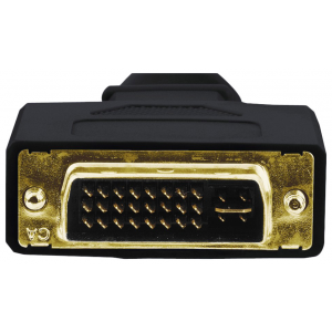 Адаптер DVI HAMA H-45073, DVI (m) прямой VGA (f) [00045073]