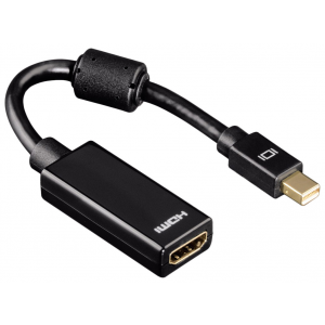 Переходник miniDisplayPort to HDMI M-F Hama H-54560 позолоченный штекер