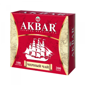 Черный чай Akbar "Корабль", в пакетиках