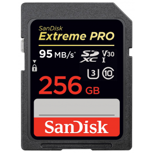 Карта памяти SDXC 256GB SanDisk Class 10 Extreme Pro UHS-I U3 (SDSDXXG-256G-GN4IN)