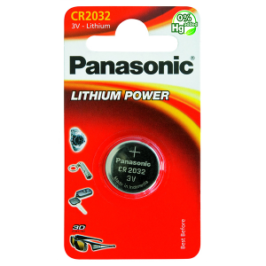 Батарейка литиевая Panasonic Lithium Power CR2032 Bl-1