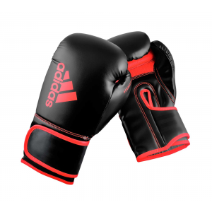 Боксерские перчатки Adidas Hybrid 80 красный/черный 10 унций