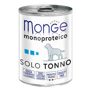 Консервы для собак Monge Monoproteico Solo, паштет из тунца, 400г