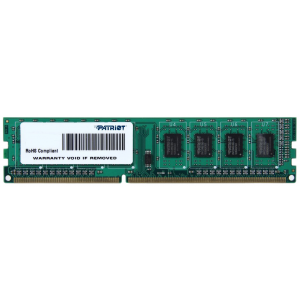 Оперативная память Patriot Memory DDR3 1600 PC 12800 DIMM 240 pin 4ГБ 1 шт 1.5 В CL 11 PSD34G160081