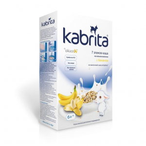Каша Kabrita Молочная 7 злаков на козьем молоке с бананом (с 6 месяцев)