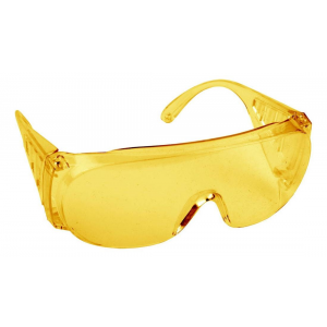 Очки DEXX 11051 защитные поликарбонатная монолинза с боковой вентиляцией желтые